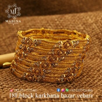 Gold Bangles Design BA008
