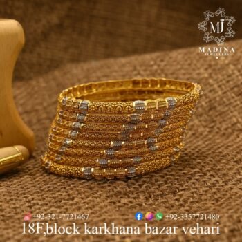 Gold Bangles Design BA009