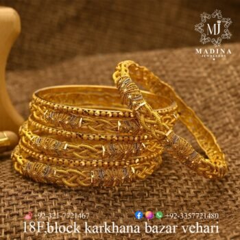 Gold Bangles Design BA010