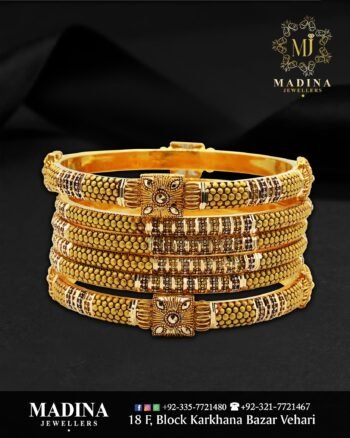 Gold Bangles Design BA012
