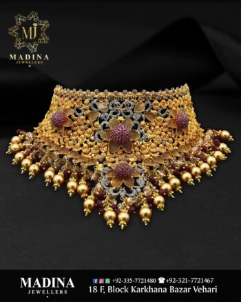 Gold Necklace Design NA034